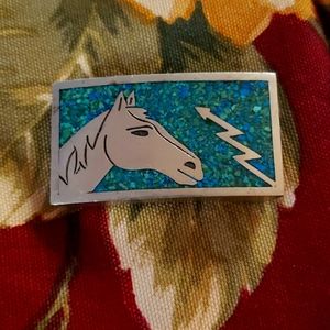 Vintage sterling belt buckle